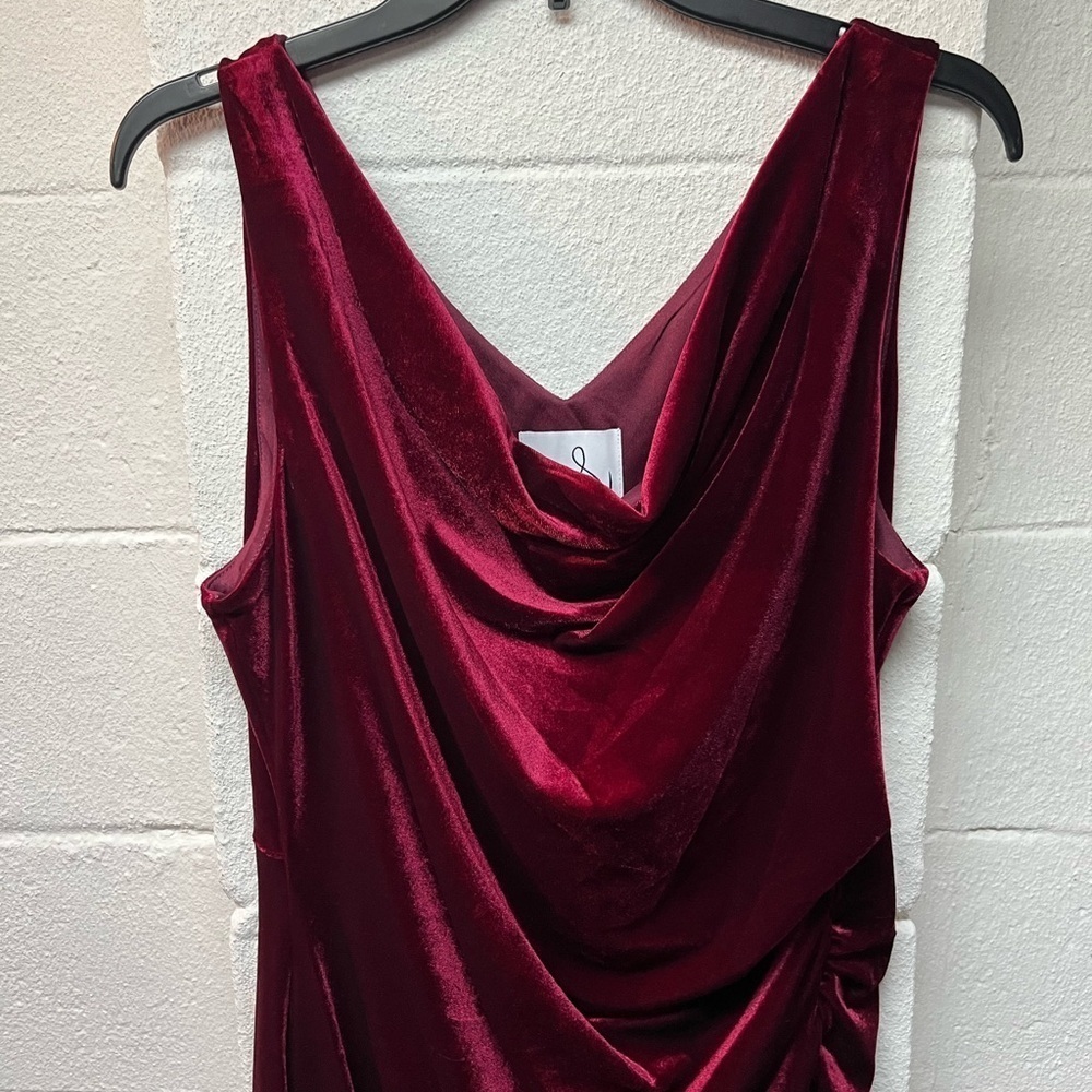 Sam Edelman Red Ruched Sheath Dress - Picture 2 of 6